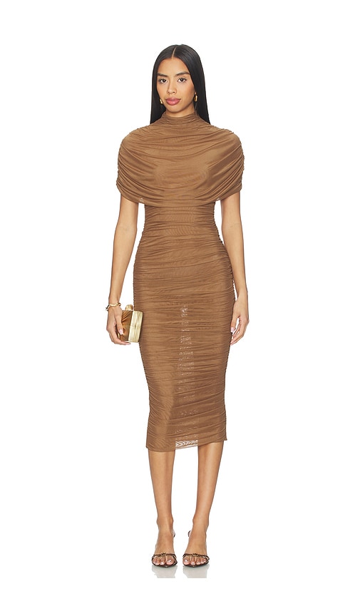 estrella maxi dress in nutshell brown MORANA DRESS