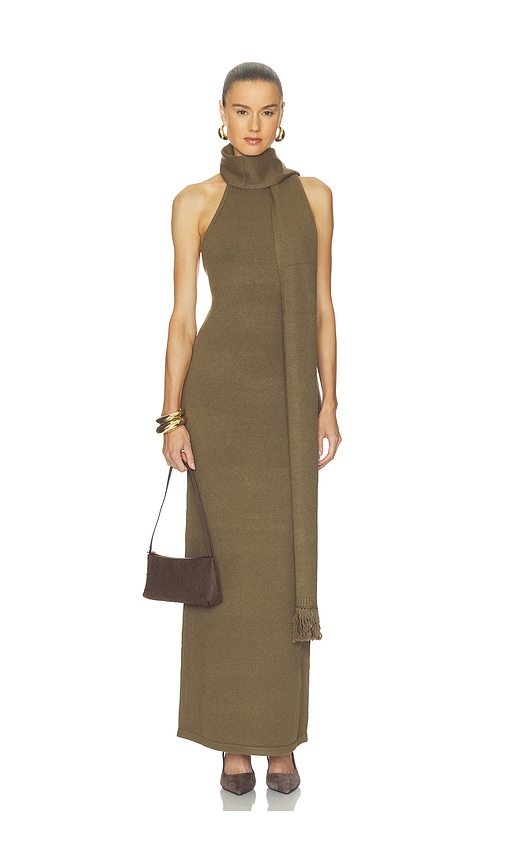 Ser.o.ya Kenni Knit Dress In Olivewood