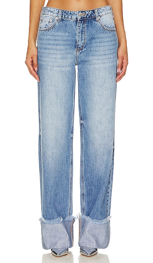 SEROYA Margot Cuffed Wide Leg in River