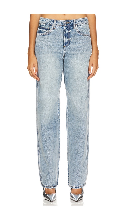 Shop Ser.o.ya Cyrus Mid Rise Boyfriend Jean In Blue