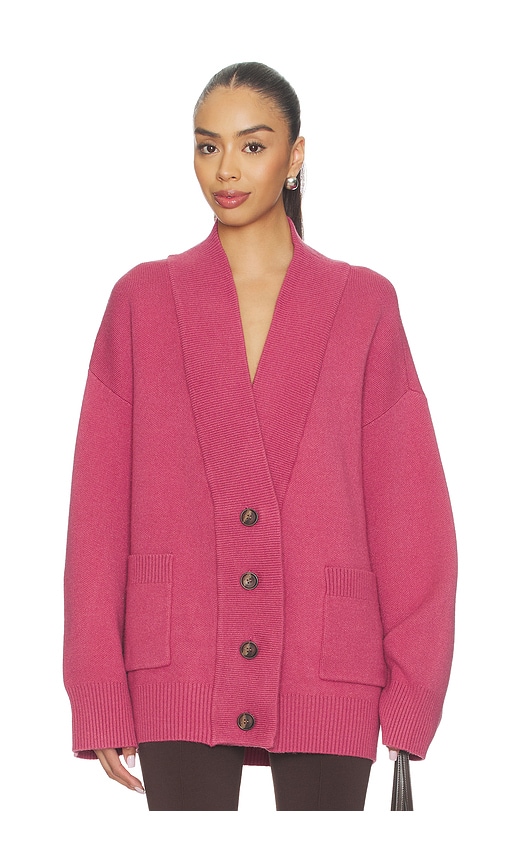 SEROYA Carley Cardigan in Pink. - size M (also in S, XS)