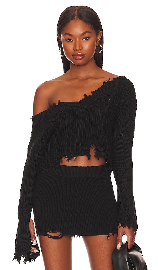 Shop Ser.o.ya Skye Sweater In Black