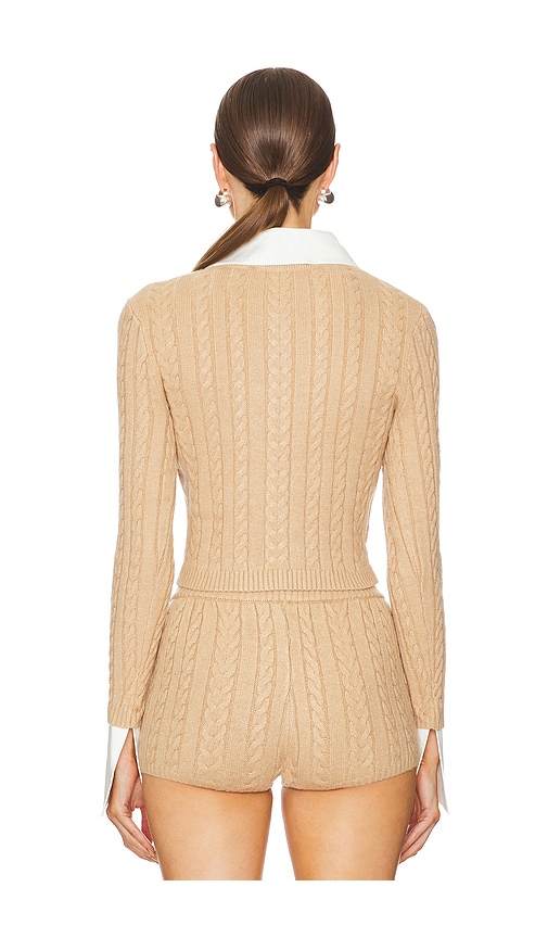  Seroya Cardigan Eloise Cable Knit In Tan. Größe M. Also In L, Xl. 