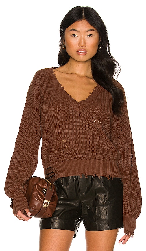 SEROYA Syd Sweater in Brown