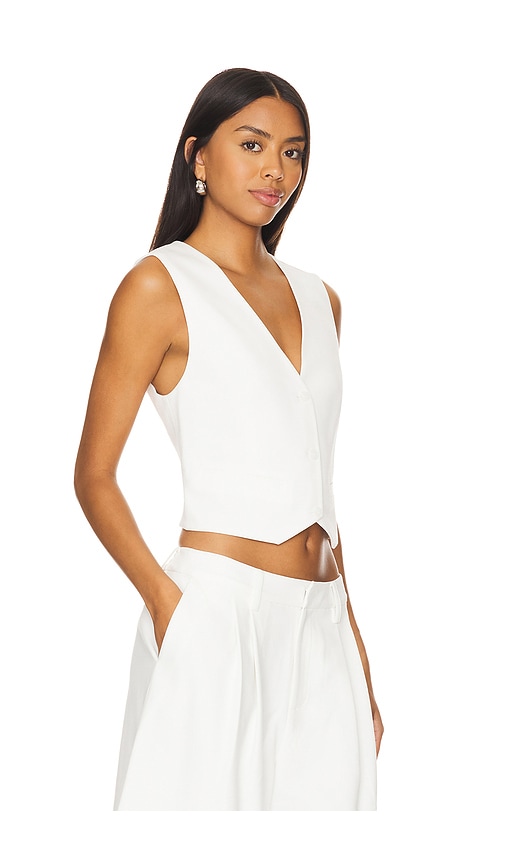 Shop Ser.o.ya Fraser Suiting Vest In Porcelain