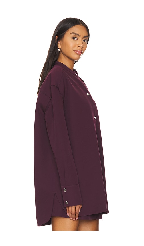  Seroya Ali Heavy Crepe Shacket In Wine. Size S. Also In L. 