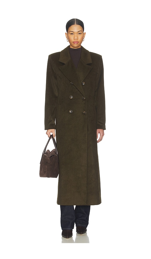 Ser.o.ya Leche Wool Coat In Green