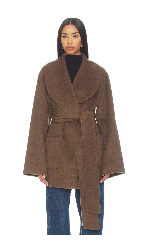 Ser.o.ya Dulcetta Wool Coat In Brown
