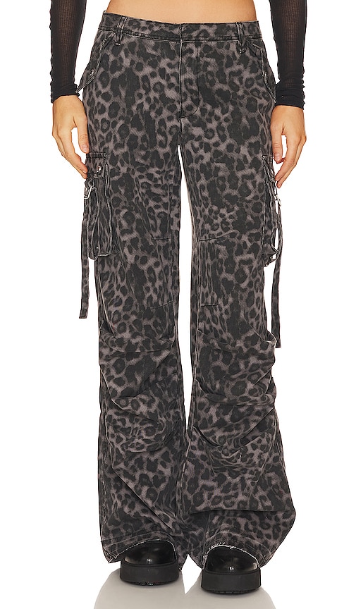 Joseph Ribkoff Black/Multi Animal Print Pants with Solid Back Style...