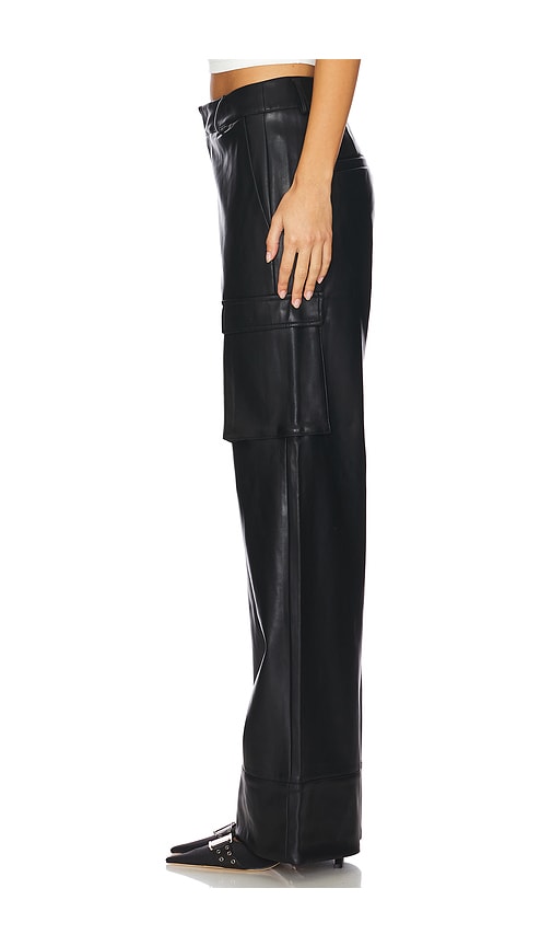  Seroya Cargohose Fifer Faux Leather Low Rise In Black. Größe L. Also In Xl. 