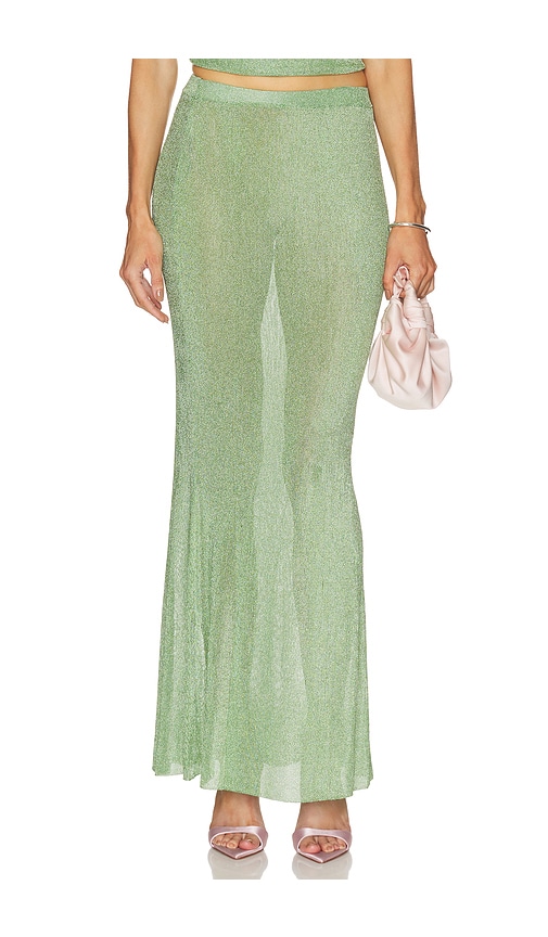 SEROYA Harmony Metallic Knit Skirt