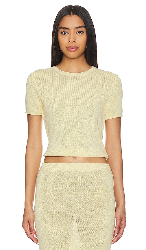 Shop Ser.o.ya Clare Baby Tee In Butter