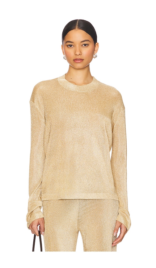 Hana Metallic Knit Top in Metallic . - size L (also in M, S, XL, XS) - SER.O.YA - Modalova