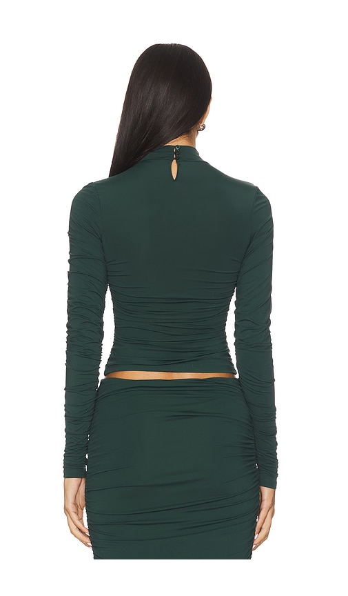  Seroya Gerüschtes Top Dulcie In Dark Green. Größe Xxs. Also In Xs, S, M, L. 