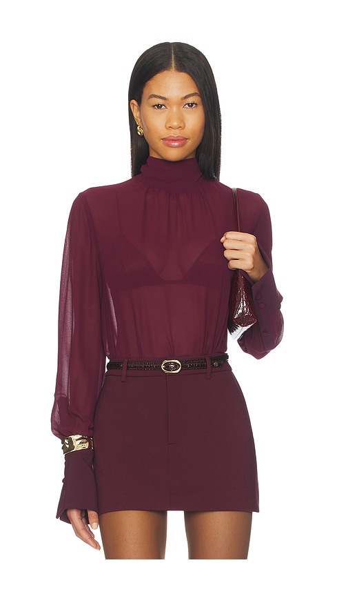 Ser.o.ya Mary Top In Burgundy