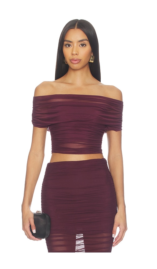 SEROYA TOP MANCHES COURTES MARSH en Wine Taille S Also en XXS XS M 254 €