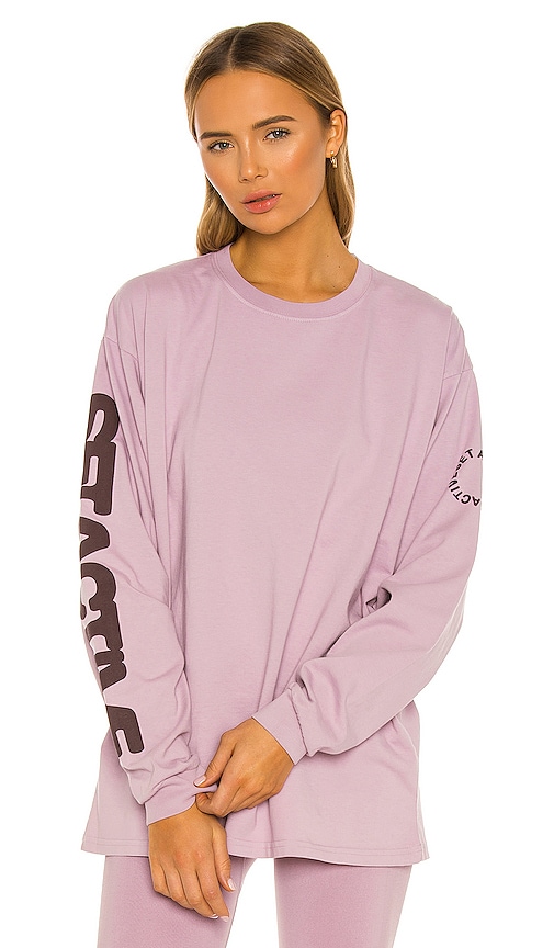 Set Active X REVOLVE Long Sleeve Boyfriend Tee in Havana