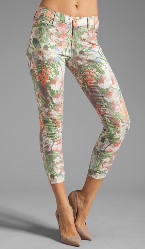 Cropped Ankle Zip Skinny