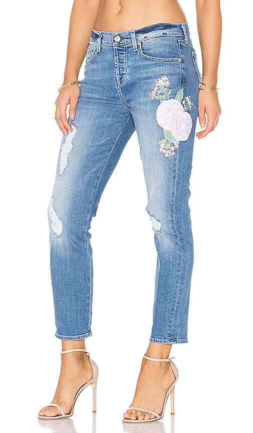 7 for all mankind embroidered jeans