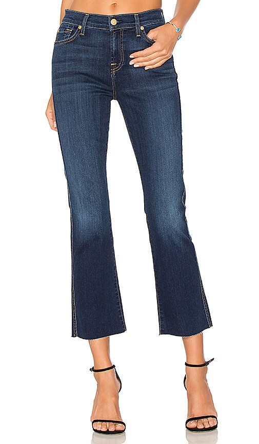 Cropped Boot with Frayed Hem
