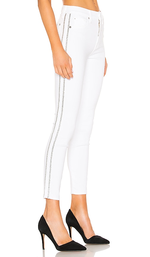 7 for all mankind high waist ankle skinny