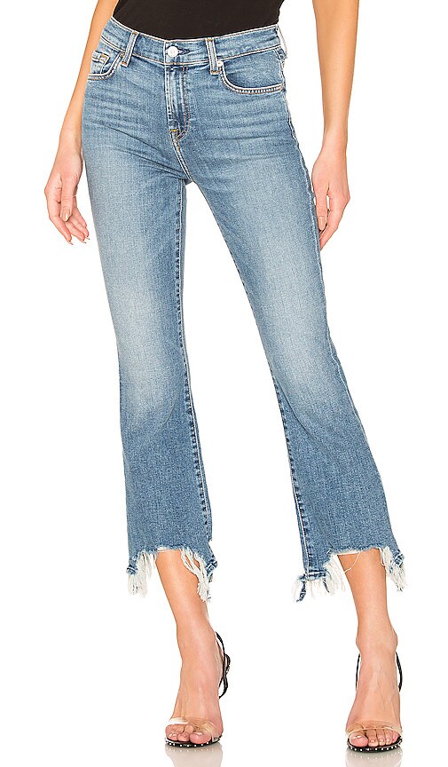 7 for all mankind high waist slim kick jeans