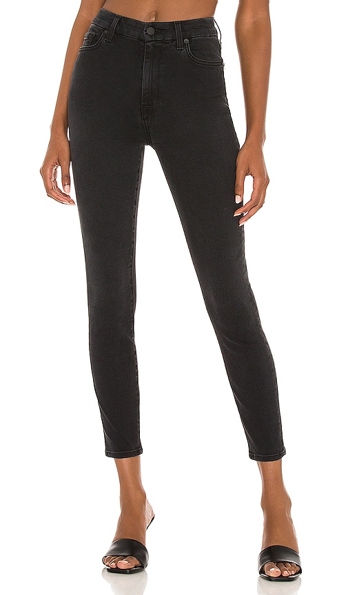 7 For All Mankind High Waist Ankle Skinny Jean in Slim Illusion