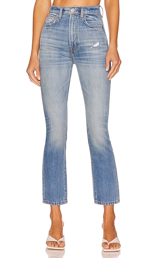 7 For All Mankind Easy Slim Cropped in Palma Rosa