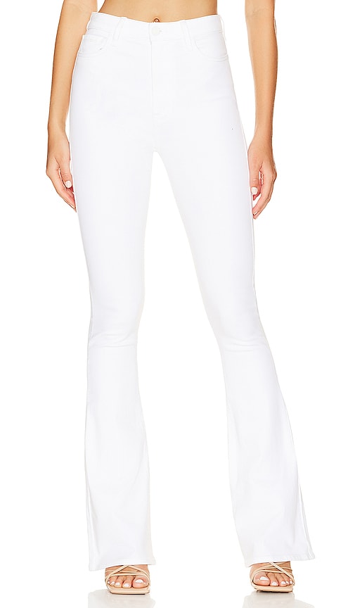 7 For All Mankind Ultra High Rise Skinny Boot In Clean White