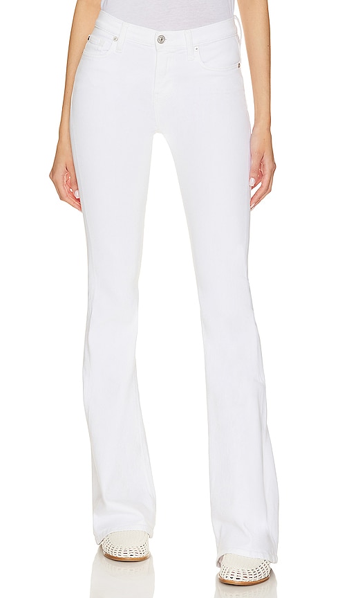 7 For All Mankind High Waist Ali In White
