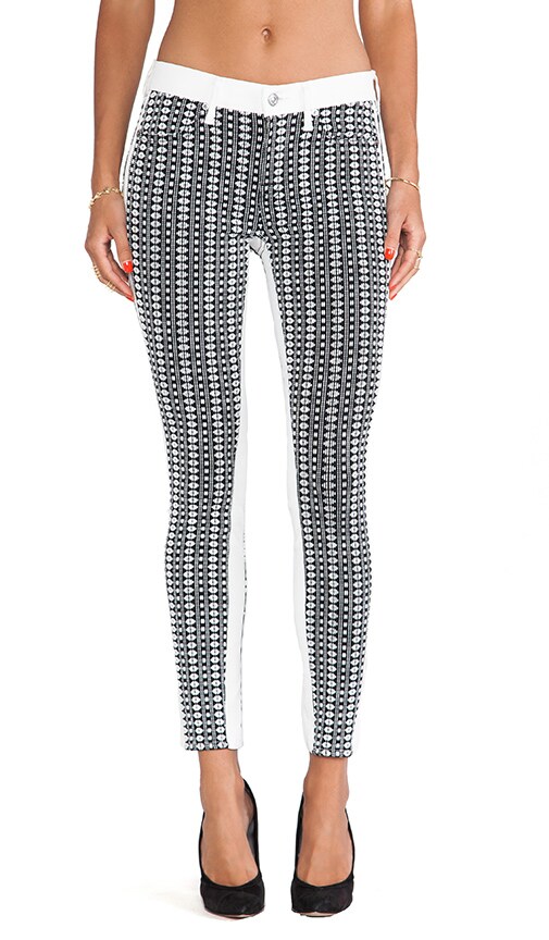 Pieced Jacquard Skinny