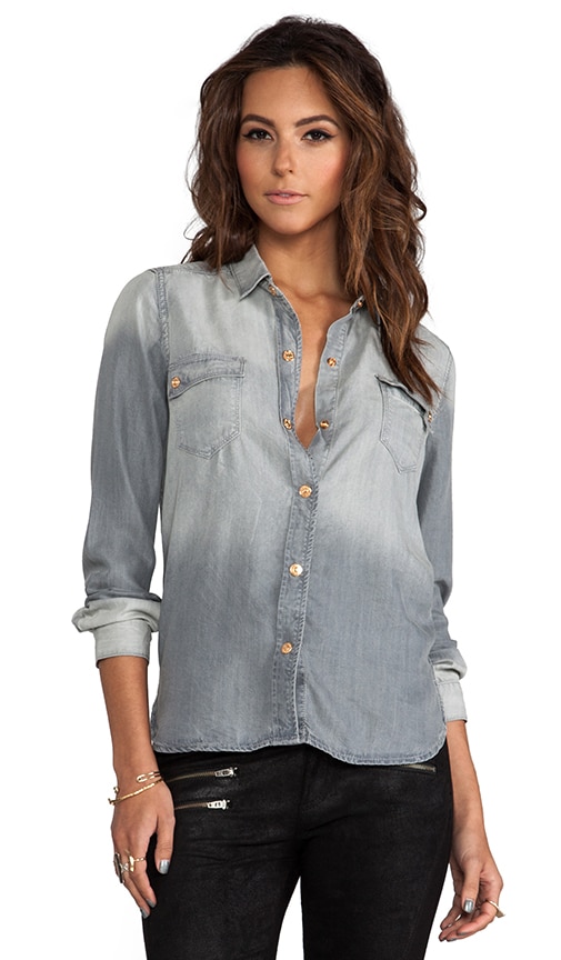 Flap Pocket Denim Shirt