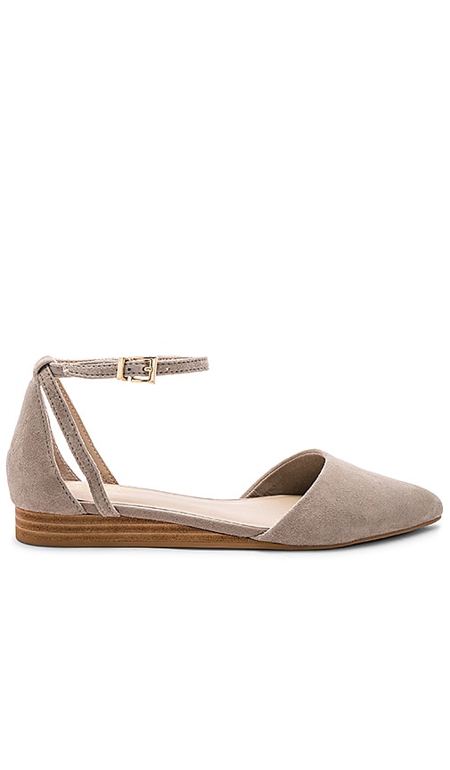 seychelles plateau ankle strap flat