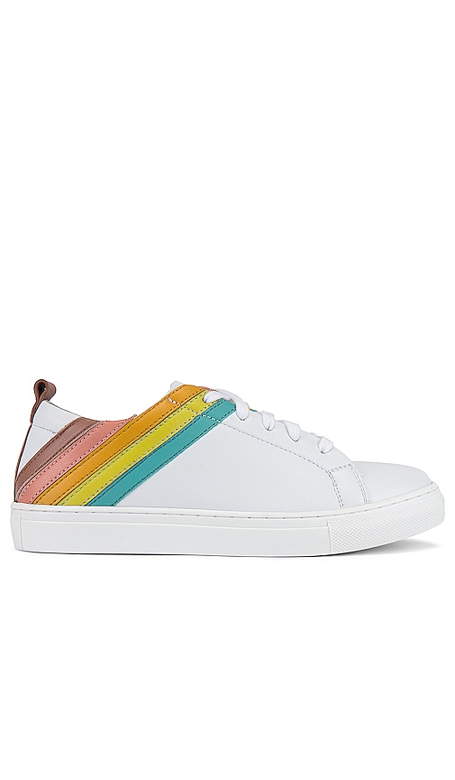 Seychelles Stand Out Sneaker in White & Rainbow | REVOLVE