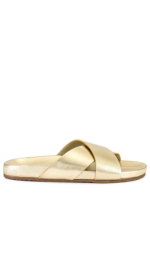 seychelles gold sandals