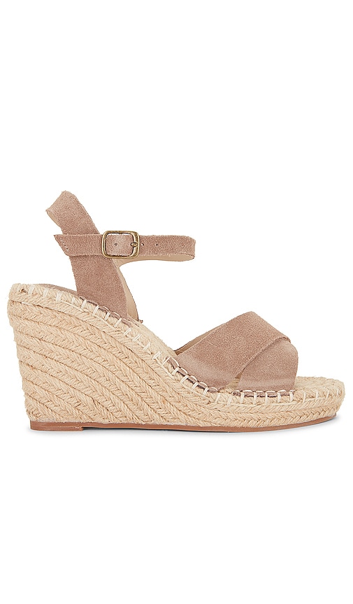 Seychelles Claim to Fame Wedge Sandal in Taupe Suede | REVOLVE