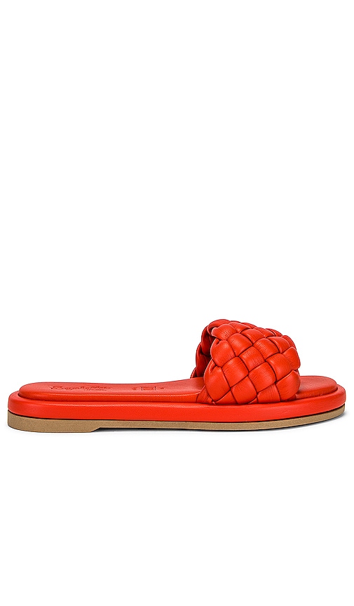 Seychelles Bellissima Slides in Deep Orange V-Leather