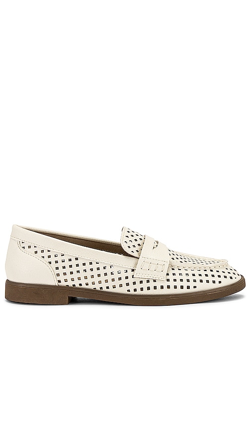 Seychelles Bamboo Loafer in Off White Faux Leather