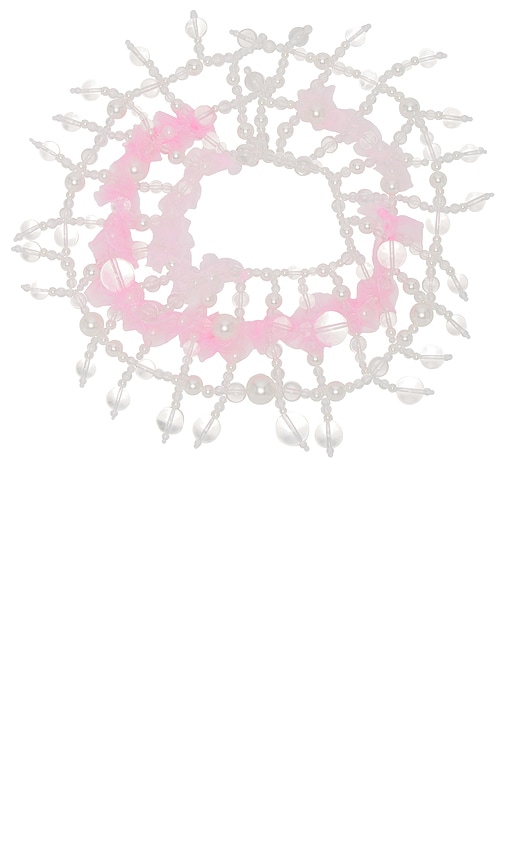 Shop Susan Fang Glass Beads Chocker In Pink