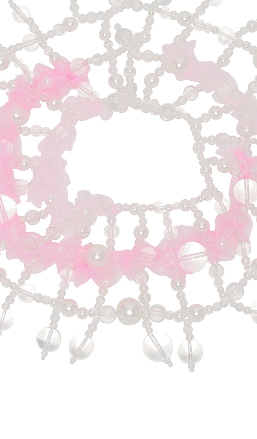 Shop Susan Fang Glass Beads Chocker In Pink