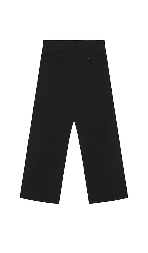 Sunflower Wide Pleated Trouser In Black