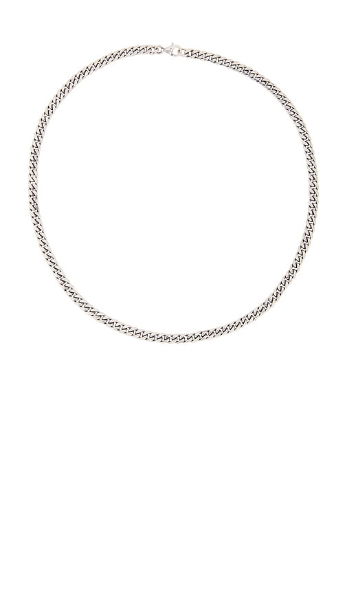 Shop Serge De Nimes Curb Chain Necklace In Metallic Silver