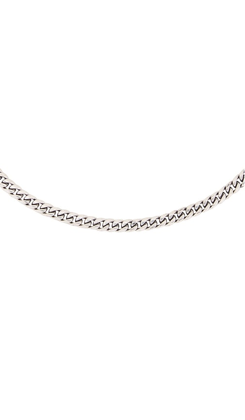 Shop Serge De Nimes Curb Chain Necklace In Metallic Silver