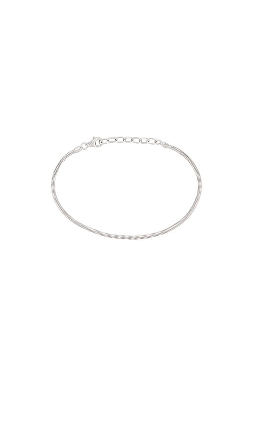 Serge De Nimes Rounded Snake Bracelet In Gray