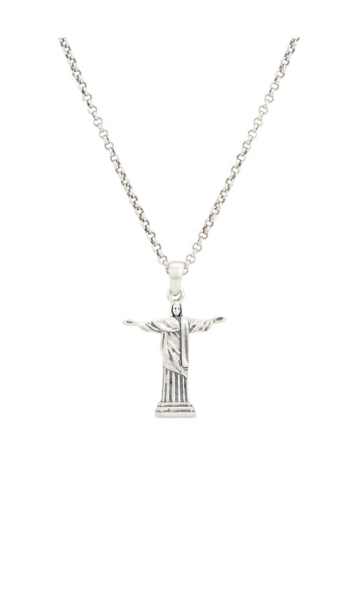  Serge De Nimes Redeemer Necklace In Metallic Silver. 