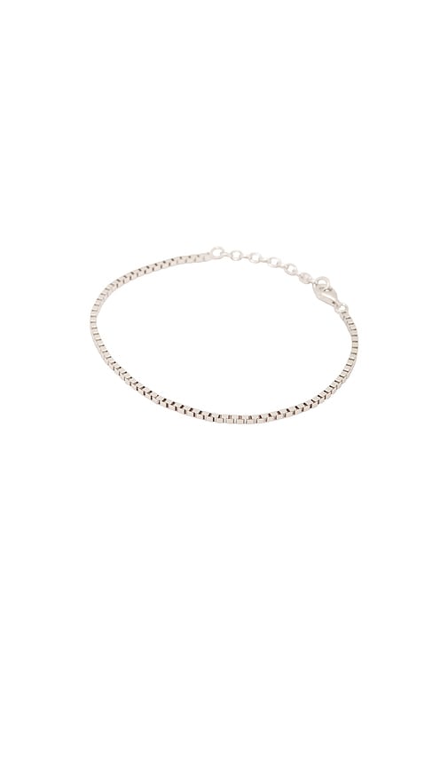 Shop Serge De Nimes Box Chain Bracelet In 실버