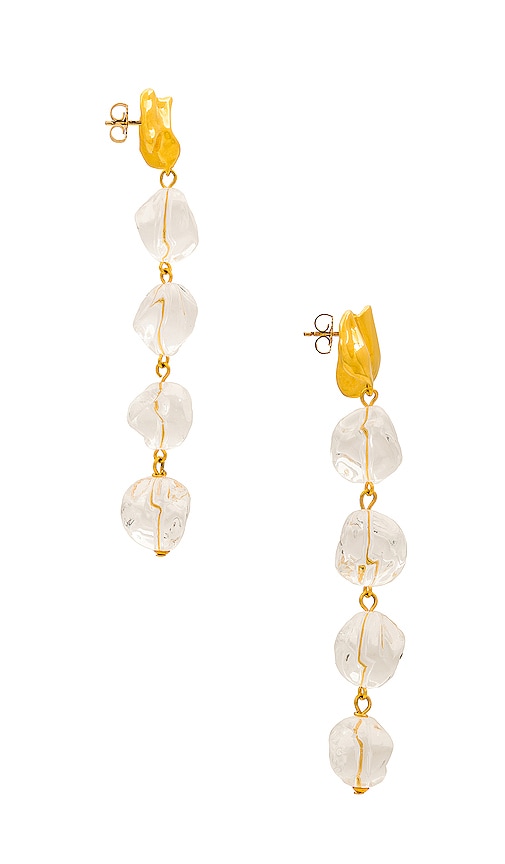 Shop Sterling King Lucite Mini Drop Earrings In 골드