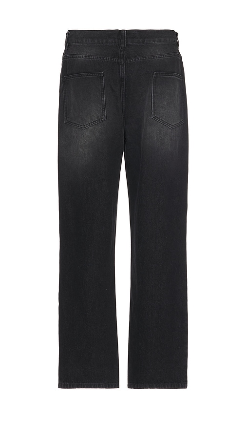 Shop Sinclair Global Country Patched Denim Jean In 洗水黑