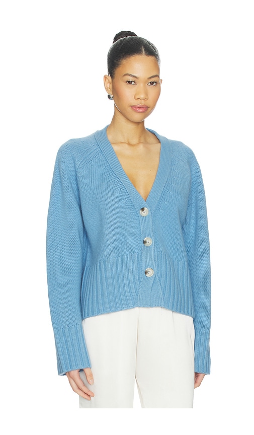 Soft Goat V-neck Cardigan In Multi