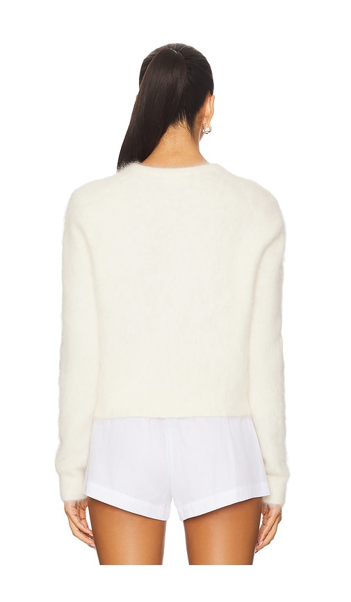  Soft Goat Alpaka-cardigan In White. Größe M. Also In L. 